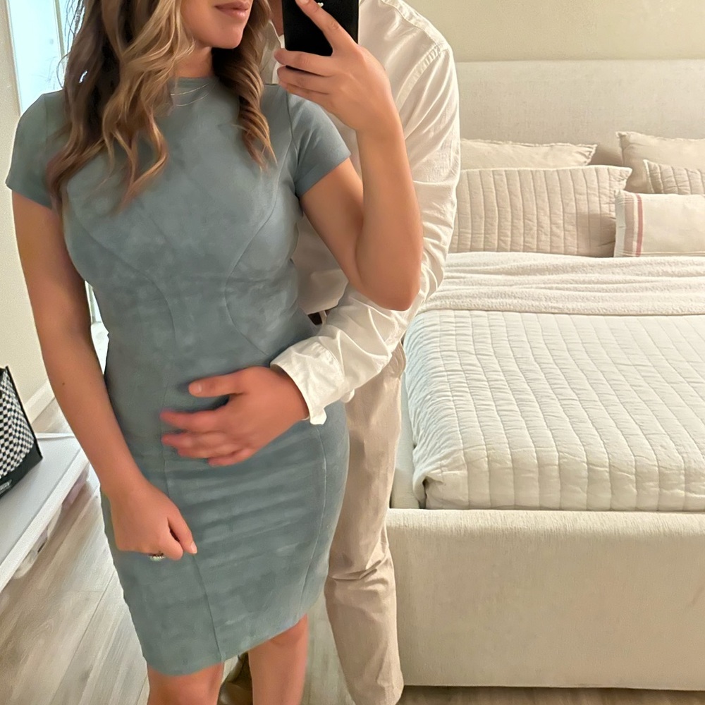 Small high neck midi cocktail dress